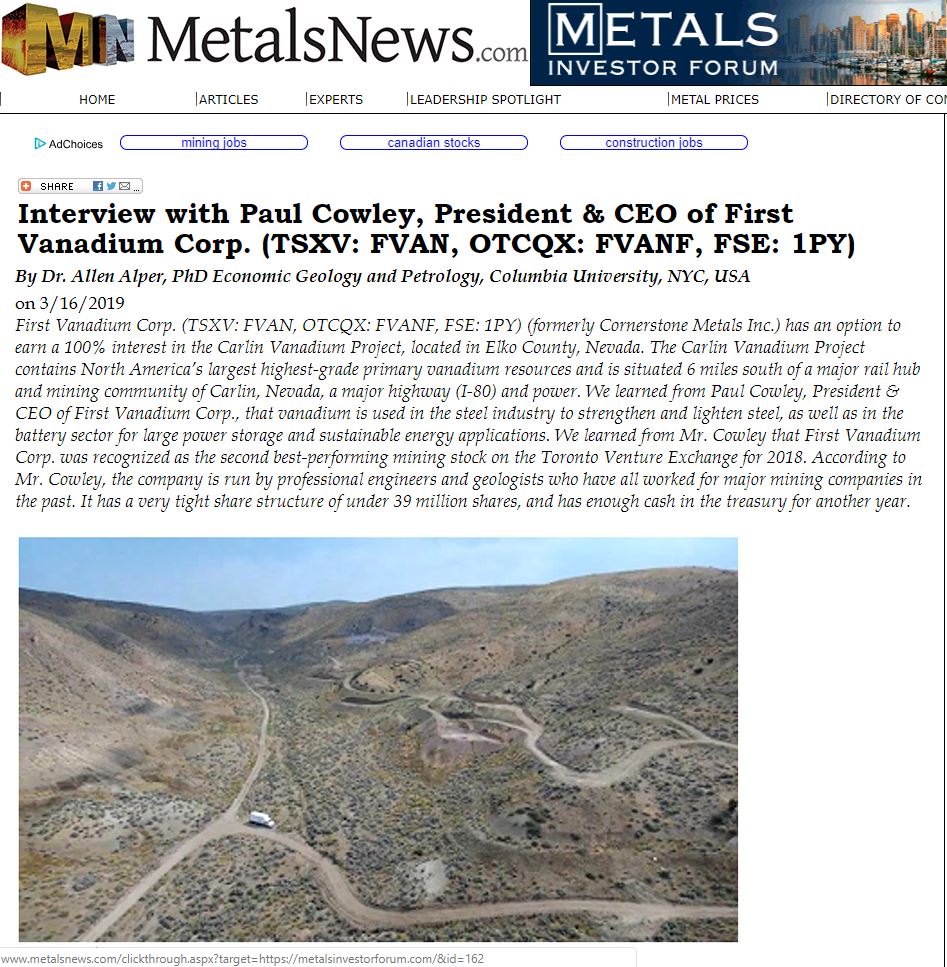 Metals news